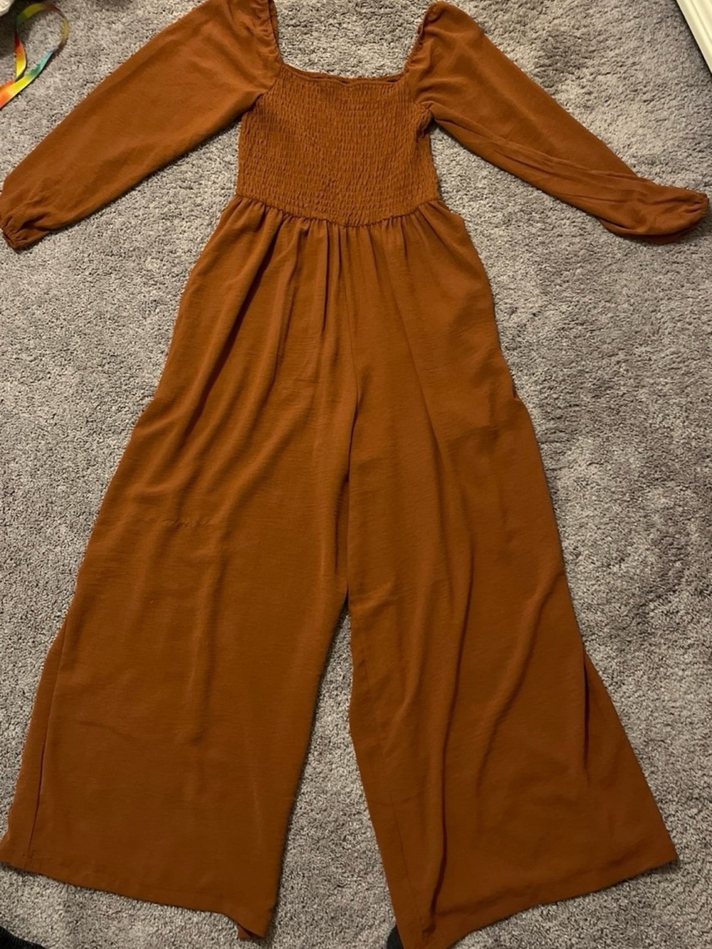 Women’s Wide-Leg Jumpsuit in Rust